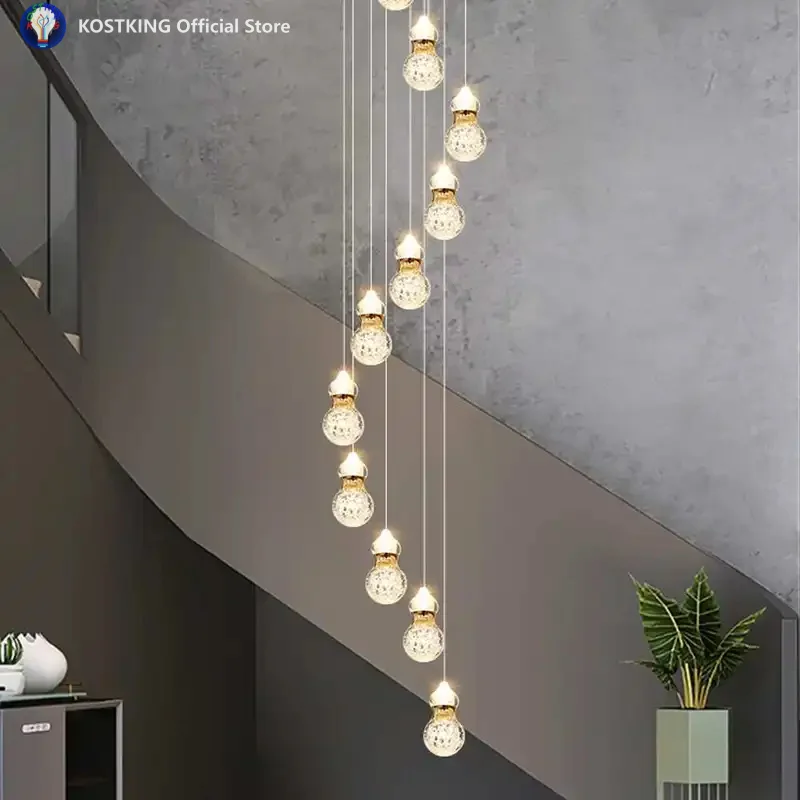 الحديثة درج الثريا قلادة أضواء إضاءة داخلية مصباح السقف شنقا ضوء led الثريات لغرفة المعيشة الإضاءة الداخلية