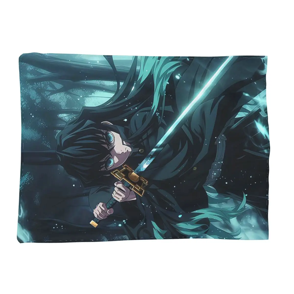 

Anime Demon Slayer Muichiro Tokito Kimetsu No Yaiba Blanket Soft Warm Flannel Throw Blanket Plush for Bed Living room Home Couch