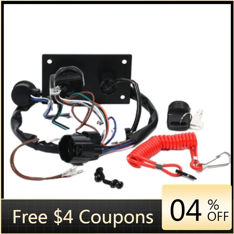STLF Aftermarket Marine Parts Ignition Key Switch Panel 37100-96J24 3710096J24  For  Outboard Boat Motor Engine