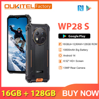 Oukitel WP28 S Rugged smartphone Android 14 16GB (4+12)+128GB  6.52‘' HD 10600mAh 13MP Camera cellphone