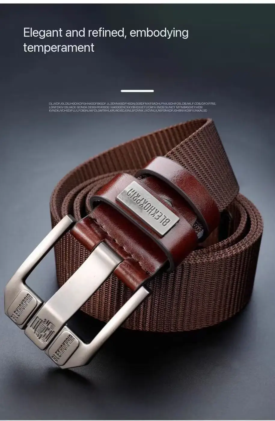

Men's needle buckle canvas belt, youth work pants belt, casual and durable belt, fashionable and versatile, thickened