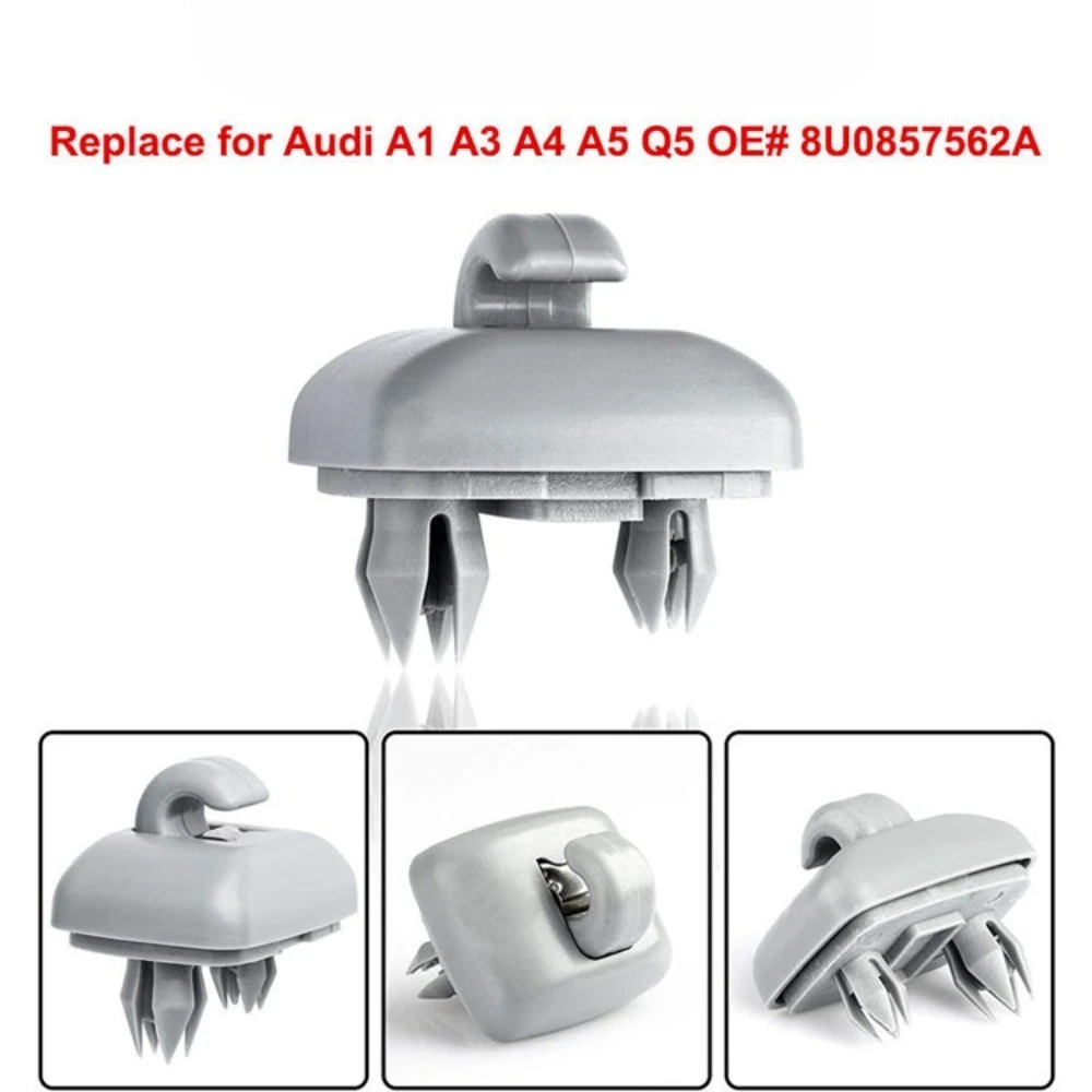 2 قطعة سيارة الشمس قناع كليب لأودي A1 A3 S3 A4 S4 A5 A6 A7 A8 A4L A6L Allroad S5 Q3 Q5 Q7 TT رمادي بيج أسود 8U0857562A 8E0857562 #5