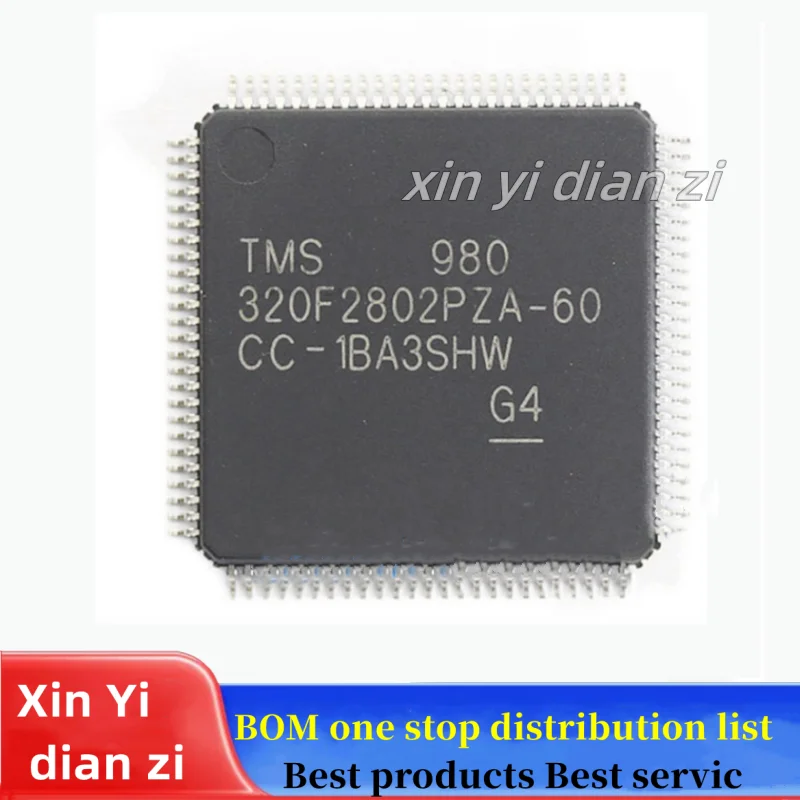 

1pcs/lot TMS320F2802PZA-60 TMS320F2802PZA QFP ic chips in stock