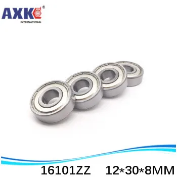 20pcs/lot Free Shipping Quality High Quality Deep Groove Ball Bearing 16101ZZ 12*30*8 Mm * Inch Bearing AXK Steel Ra 0.8 Nanjing