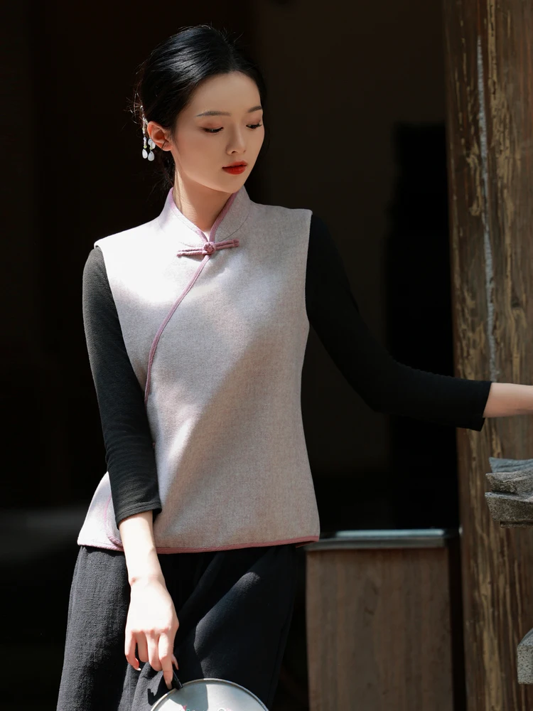 nouveau-chinois-sle-femmes-gilet-automne-hiver-vetements-d'exterieur-ceremonie-du-the-haut-de-gamme-zen-robe-de-meditation-coupe-ample-svel-regulier