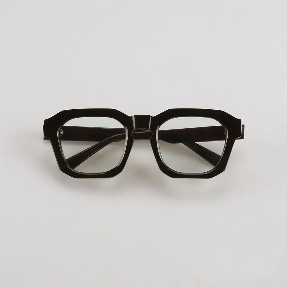 

Man's Glasses Frames Classic Square Handmade Buffalo Horn Reading Prescription Eyeglass Frames Unique Vintage Optical Eyeglasses