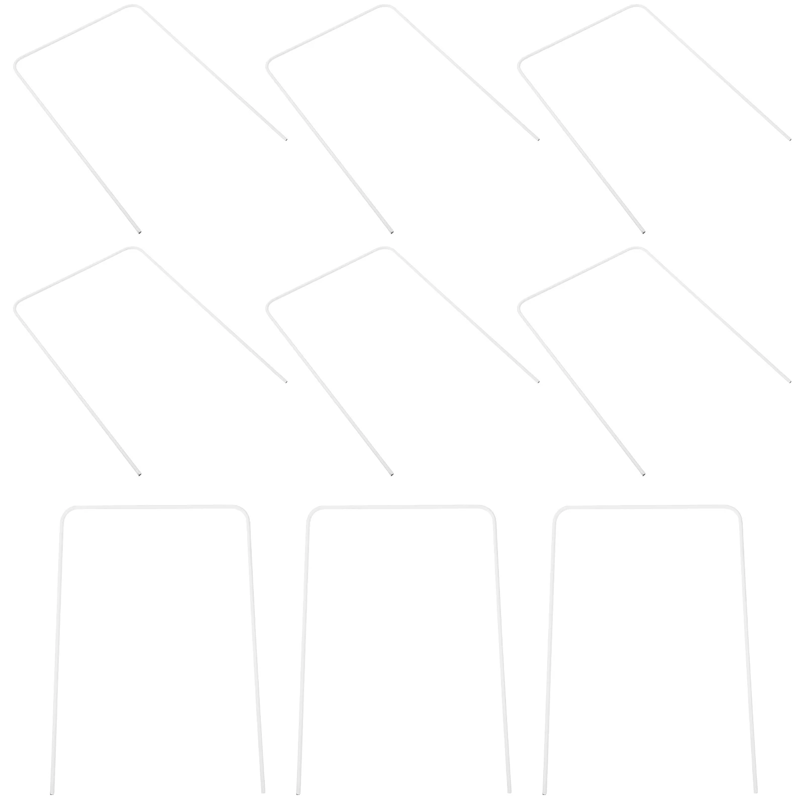 

9Pcs Croquet Wickets Square Iron Heavy Duty Replacement Gate for Outdoor Croquet Lawn Game Backyard Accessory Square Wickets