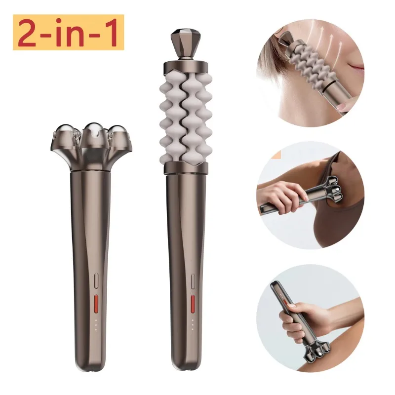 New 2 In 1 Multifunctional Facial Body Massage Roller Portable Rotating Massager Relax Instrument For Skin Care Accessory