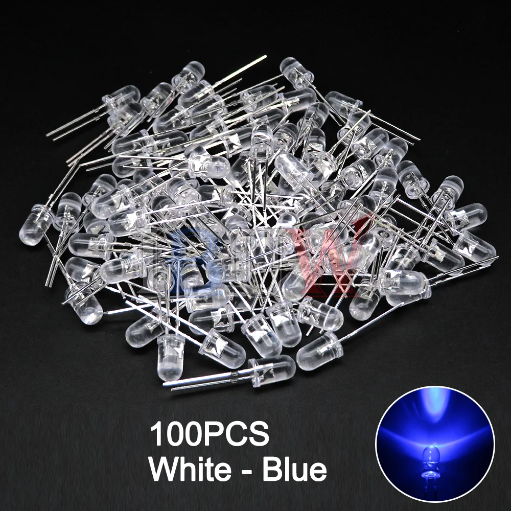 Variant: 100pcs White-Blue