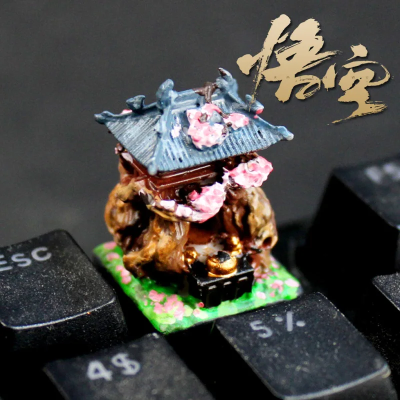 Zwarte mythe: Wukong Earth Temple Thema Keycaps Set 3D Hars Ambachtelijke Keyaps Toetsenbord Caps Aangepaste Keycaps voor mechanisch toetsenbord