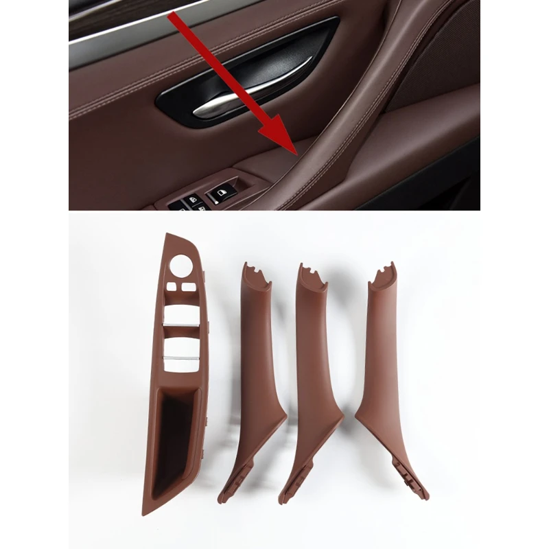 F10 F11 Interior Front Door Armrest Panel Trim Pull Handle Set Replacement For BMW 5 Series F10 F11 520i 523i 525i 528i 535i