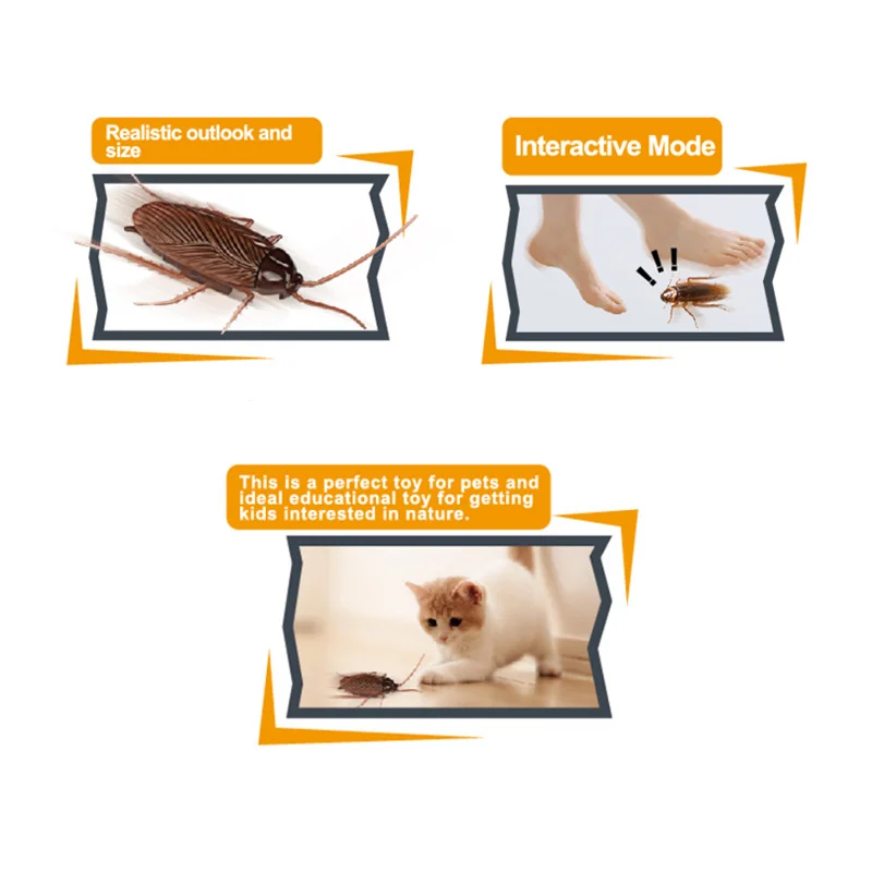 خدعة المشي صرصور الرتيلاء الماوس اليعسوب إغاظة الكلب القط المزحة محاكاة الزواحف الكهربائية تهتز فرشاة لعبة الحيوانات الأليفة