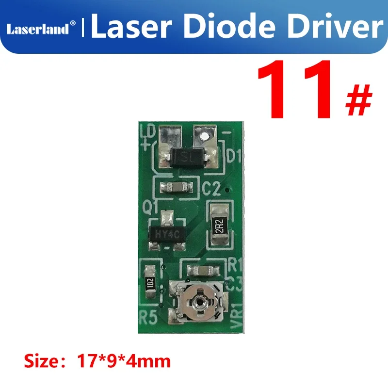 적색 IR 레이저 다이오드 정전류 전원 공급 장치 드라이버, 연산 증폭기 포함, 635nm, 650nm, 808nm, 3-5V, 0-200mA