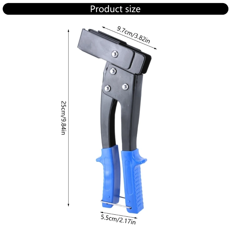 Bộ dụng cụ cầm tay hạng nặng Súng đinh tán chuyên nghiệp với 30 chiếc đinh tán 3/32 "1/8" 5/32 "3/16" cho đồ nội thất