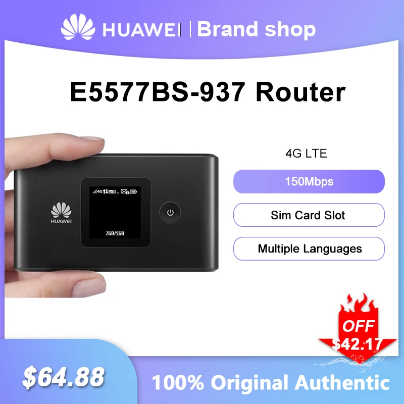 Huawei E5577BS-937 Wi-Fi Repeater 150Mbps Modem 4G Wifi Sim Kaart Draagbare Hotspot Zak Ondersteuning B1/2/3/4/5/8/19/38/39/40/41