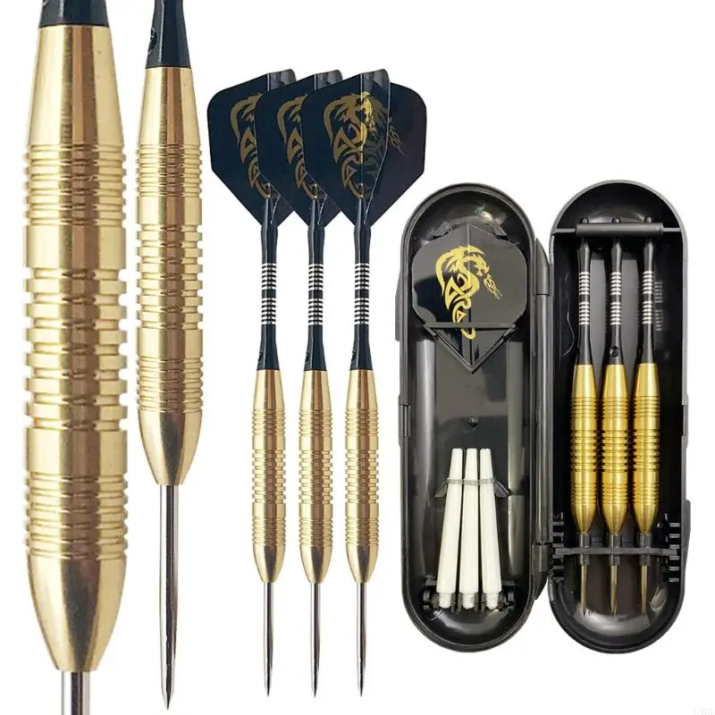 

C4DE Steel Tip Darts, 23 Grams Metal Dart Set Aluminum Shaft,Dart Board Kit Accessories with Aluminum Shafts Standard Flights