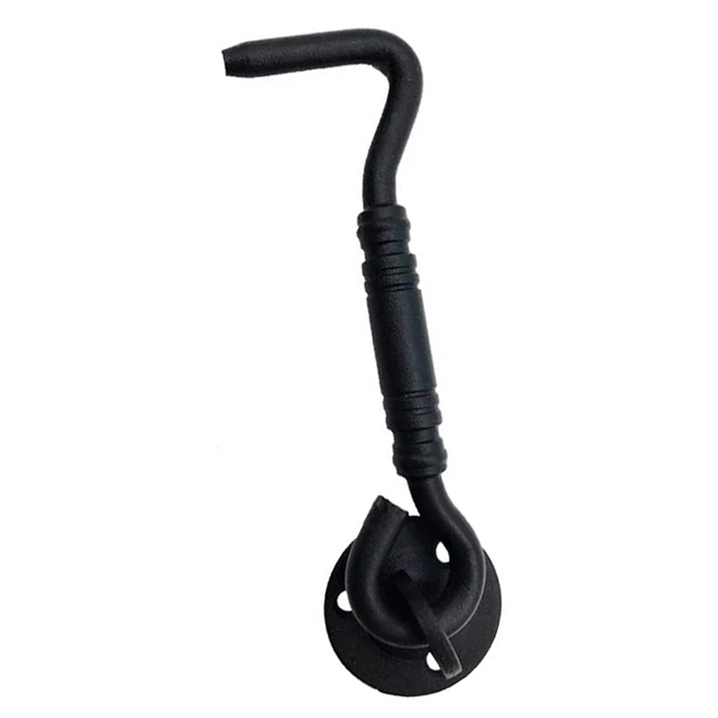 3X 헛간 문짝 잠금 장치, 4 인치 스테인리스 스틸 문짝 후크 및 아이 래치, 장착 나사 포함, 슬라이딩 문짝 문짝 잠금 래치