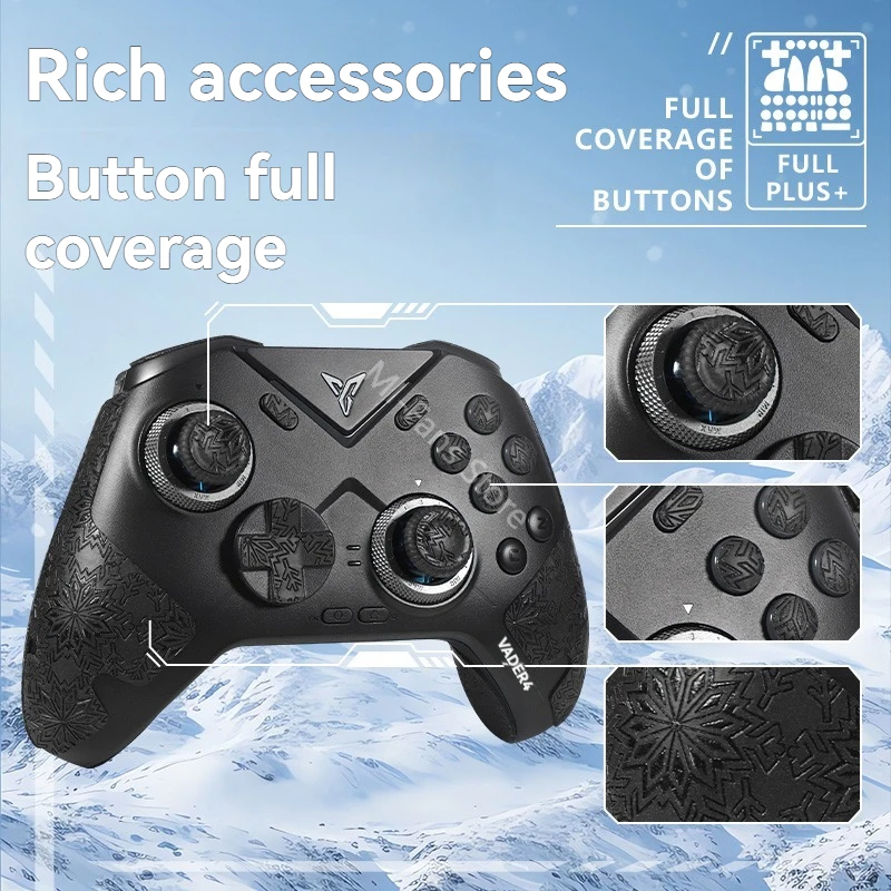 مجموعات كاملة من الملصقات المضادة للانزلاق لـ Flydigi Vader 3 Pro Flydigi Vader 4 Pro مجموعة أشرطة غير قابلة للانزلاق (ليست تحكم)