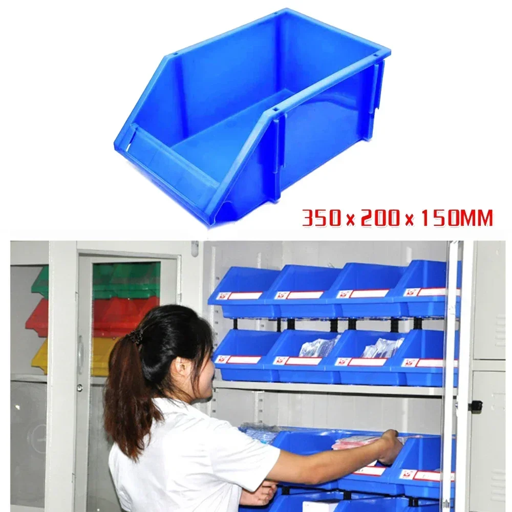 Blue Toolbox Warehouse Rack Screw Hardware Classification Tool Storage Box Workshop Organizer Thickened Plastic Combined Part