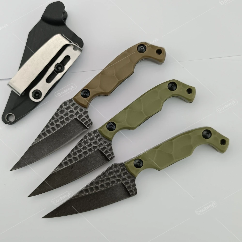 Practical Nylon Fiber Handle High-quality Outdoor Straight Knife EDC Adventure Travel Hiking BBQ Fishing Multi-functional Knives