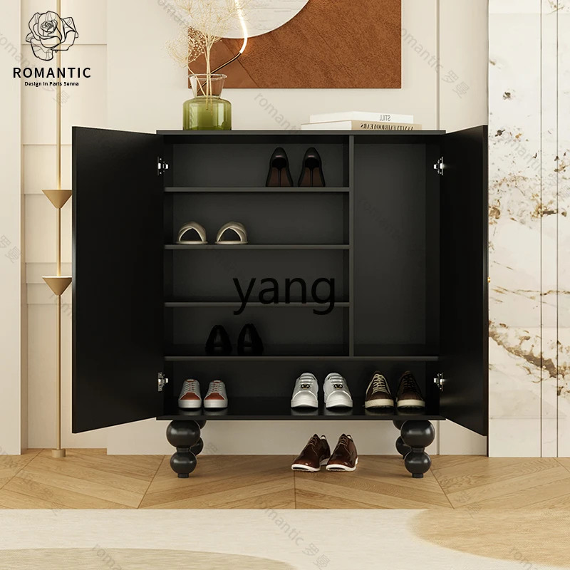 LH  retro home shoe cabinet multi-functional integrated cabinet living room wall locker