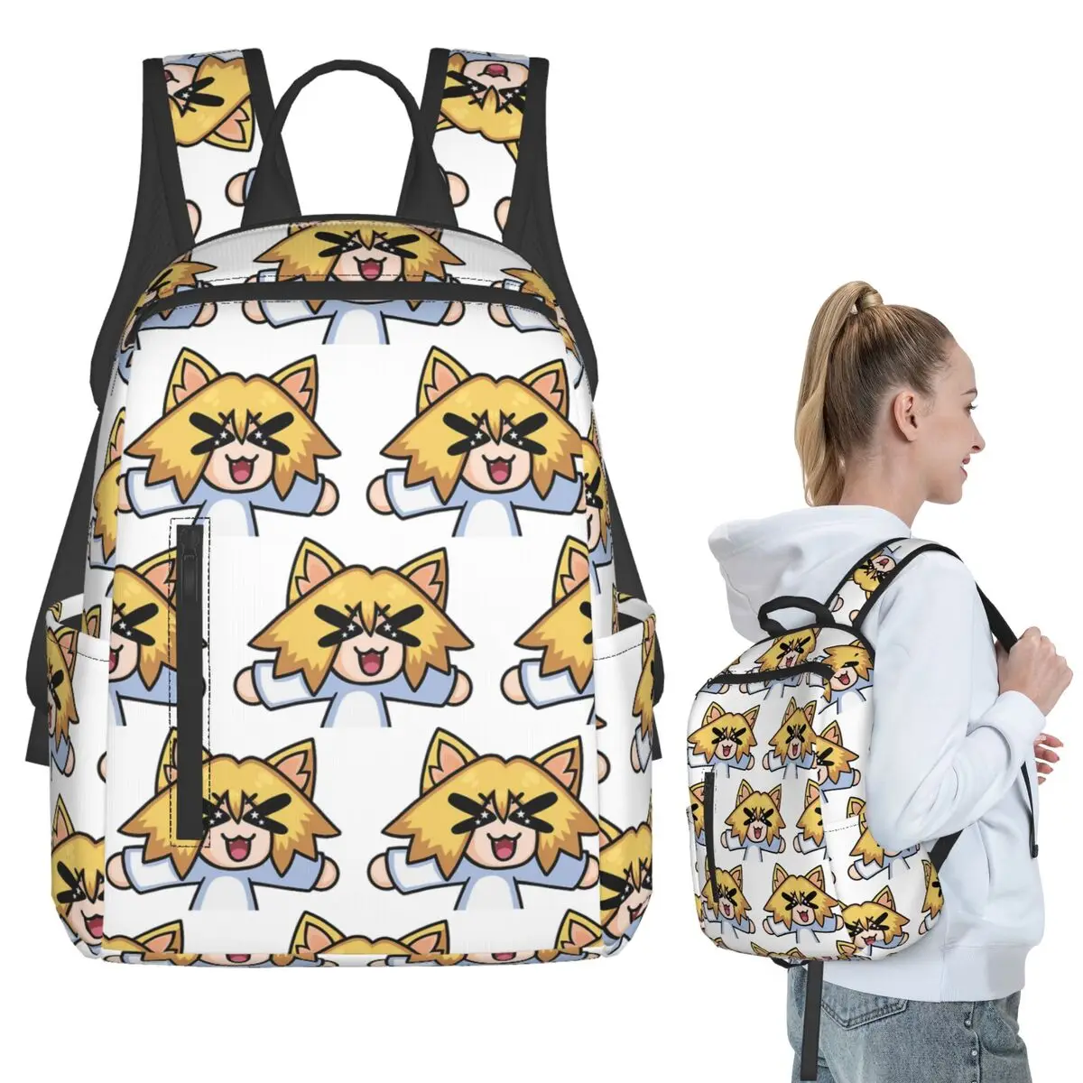

Neco-Arc YELLING Backpack Student Boys Girls BookBag Kids School Bag Computer Shoulder Bags for Men Women