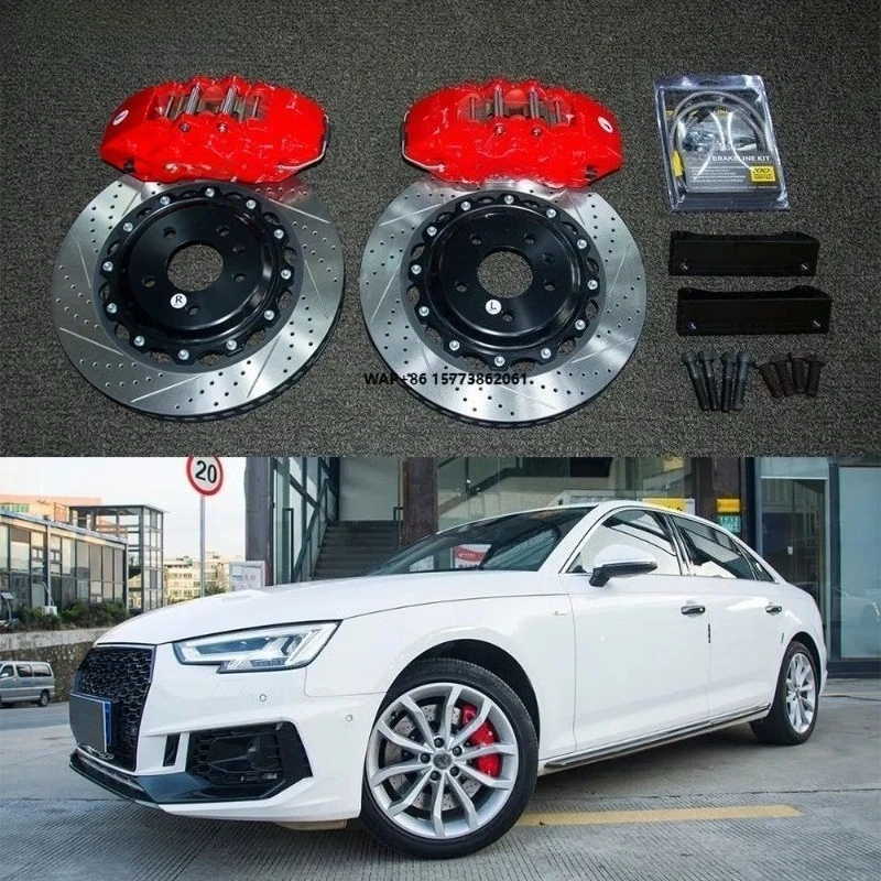 

Front Big Brake Kit P60ES 6 Piston Caliper With 355*32 mm Rotor BBK Auto Brake System for A4 B9 18 Inch Car Rim