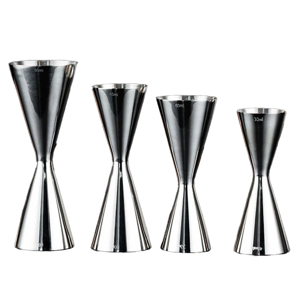 1PC Stainless Steel Cocktail Bar Jigger Japanese Measuring Cup Double Shot Drink For Professional Mixologists Bar Tools