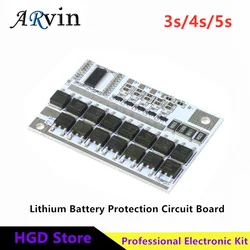 3s/4s/5s Bms 12v 16.8v 21v 3.7v 100a Li-ion Lmo Ternary Lithium Battery Protection Circuit Board Li-polymer Balance Charging