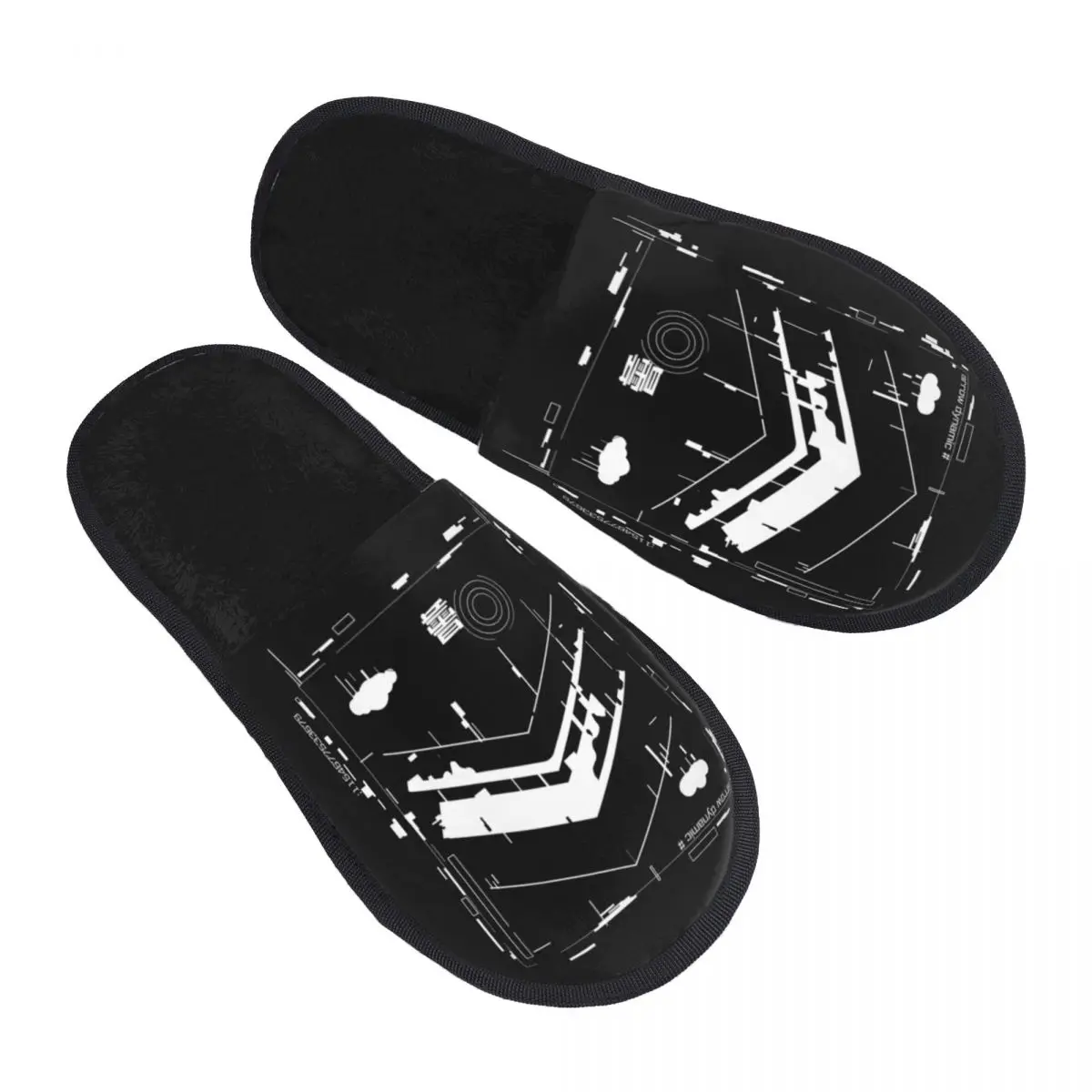 

Techwear House Slippers Soft Memory Foam Shoes Japanese Future Tech Street Wear Style Comfy Warm Anti-skid Sole Slipper