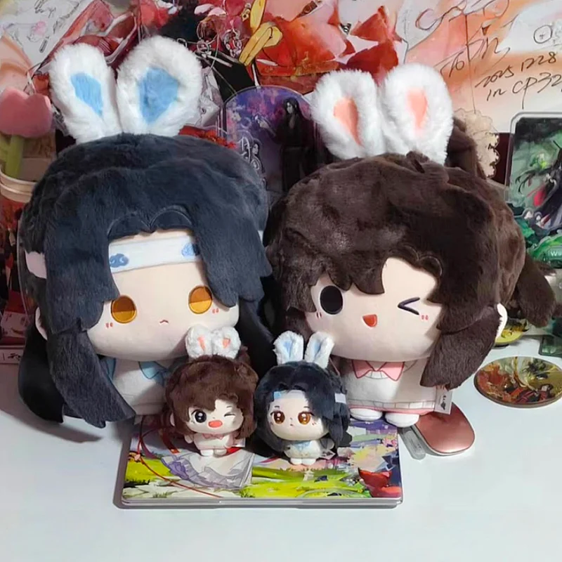 

Plush Doll Official Mo Dao Zu Shi Anime Peripheral Rabbit Bun Series Soft Stuffed Wei Wuxian Anime Collectors Decor