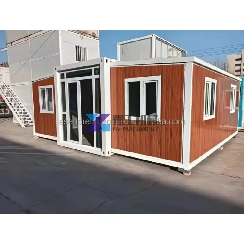 40FT Expandable Container Luxury 3 Bedrooms Villa Prefabricated Easy Assembly Mobile Folding House Modern Hotel 3 Years