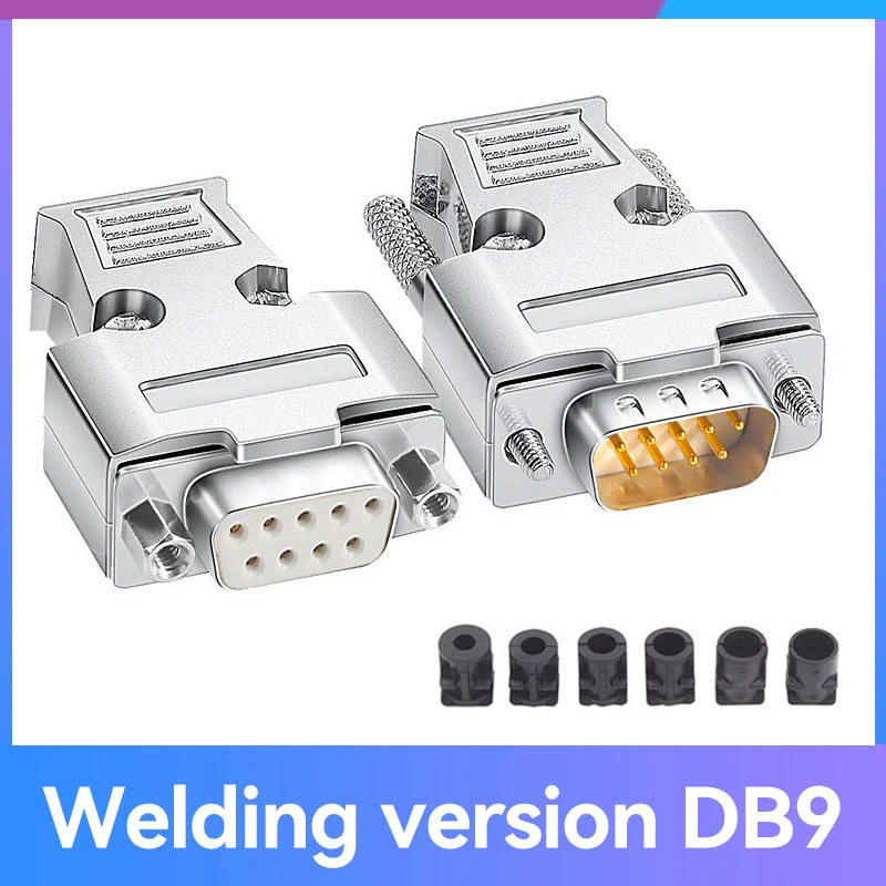 DB9 Adapter Connector Core RS232 Serial COM Plug Connectors Hole/pin DB15 Female Male Port Socket D Sub DP9 Plastic Case