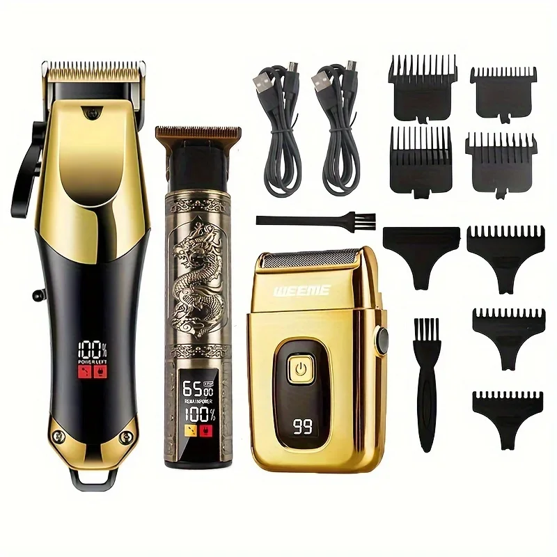 

Wireless Hair Trimming for Men Hair Clippers Cordless Portable Electric Shaver Trimmer with LED Display Hair Cutting Machine