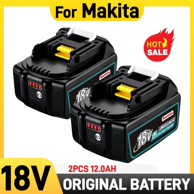 

100% original for makita 18V battery, 12.0Ah/6.0Ah LED Lithium-ion, for makita 18v battery BL1830B BL1840B BL1850B BL1860B