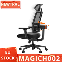 NEWTRAL MAGICH002 Ergonomic Chair, Auto-Following Backrest, Adaptive Lower Back Support, Adjustable Headrest Seat Depth