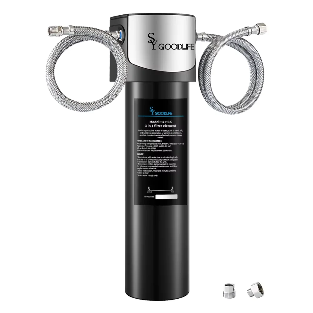

SYGOODLIFE Q5-PCK 3 in 1 Under Sink Water Filter System High Flow Filter 19,000Gallon water purifier