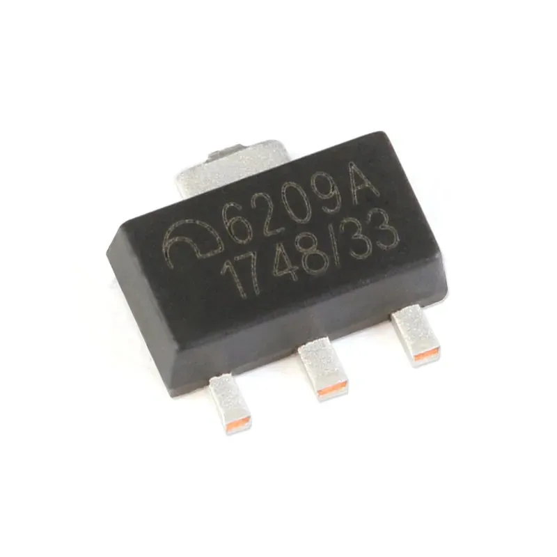 50Pcs/10pcs ME6209 ME6209A33 ME6209A33PG 6209A SOT-89 3.3V 2% Withstand Voltage 18V Low Dropout Linear Regulator IC