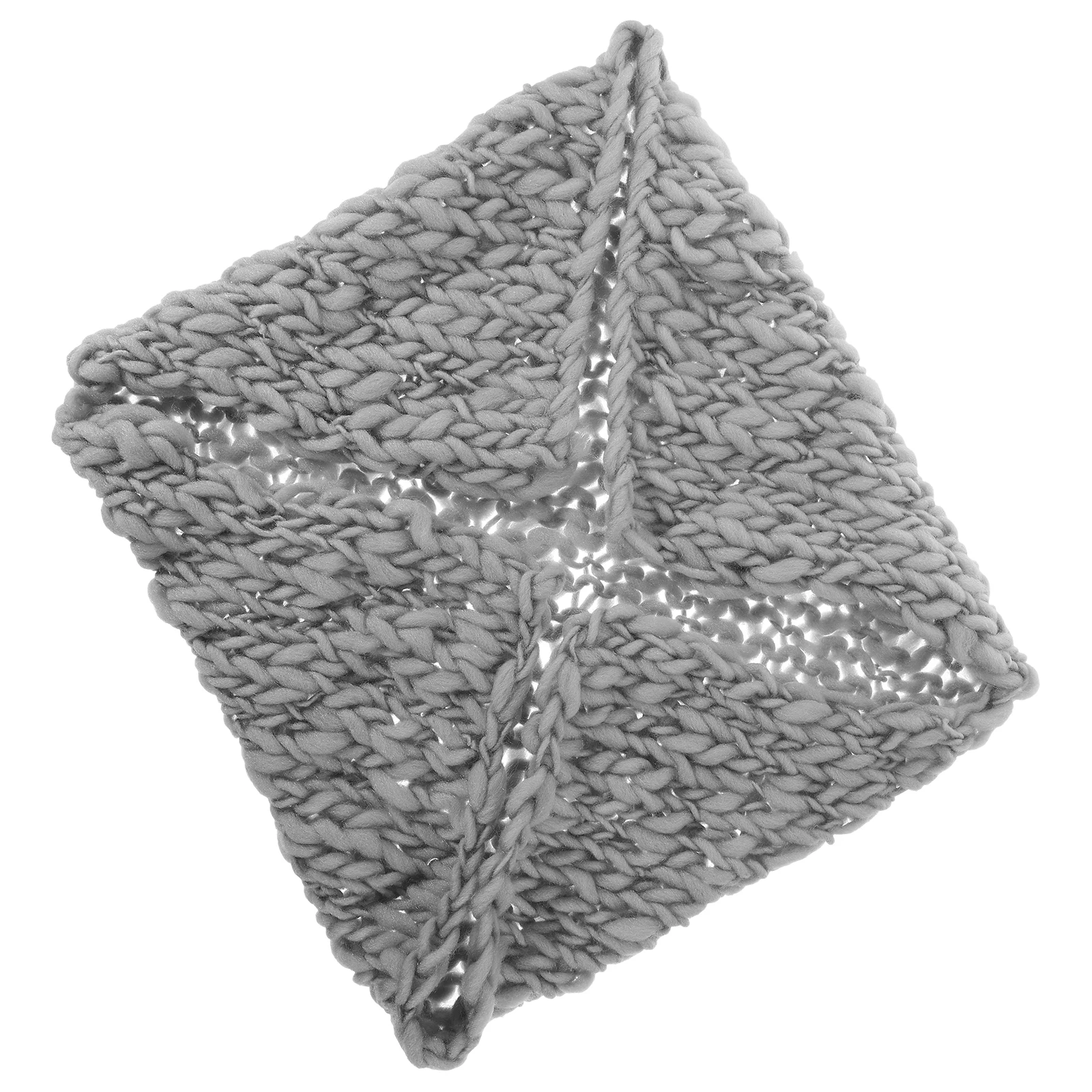 

Yarn Blanket for Newborn Photo Backdrops Knitted Blankets Pictures Wrap Photography Grey Background Baby Props