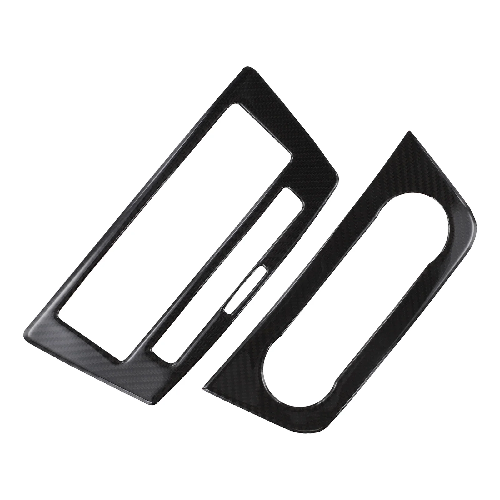 

2 шт. накладки на центральную консоль для Mercedes-Benz GLE W166 15-19, карбоновые наклейки для внутренней центральной консоли автомобиля