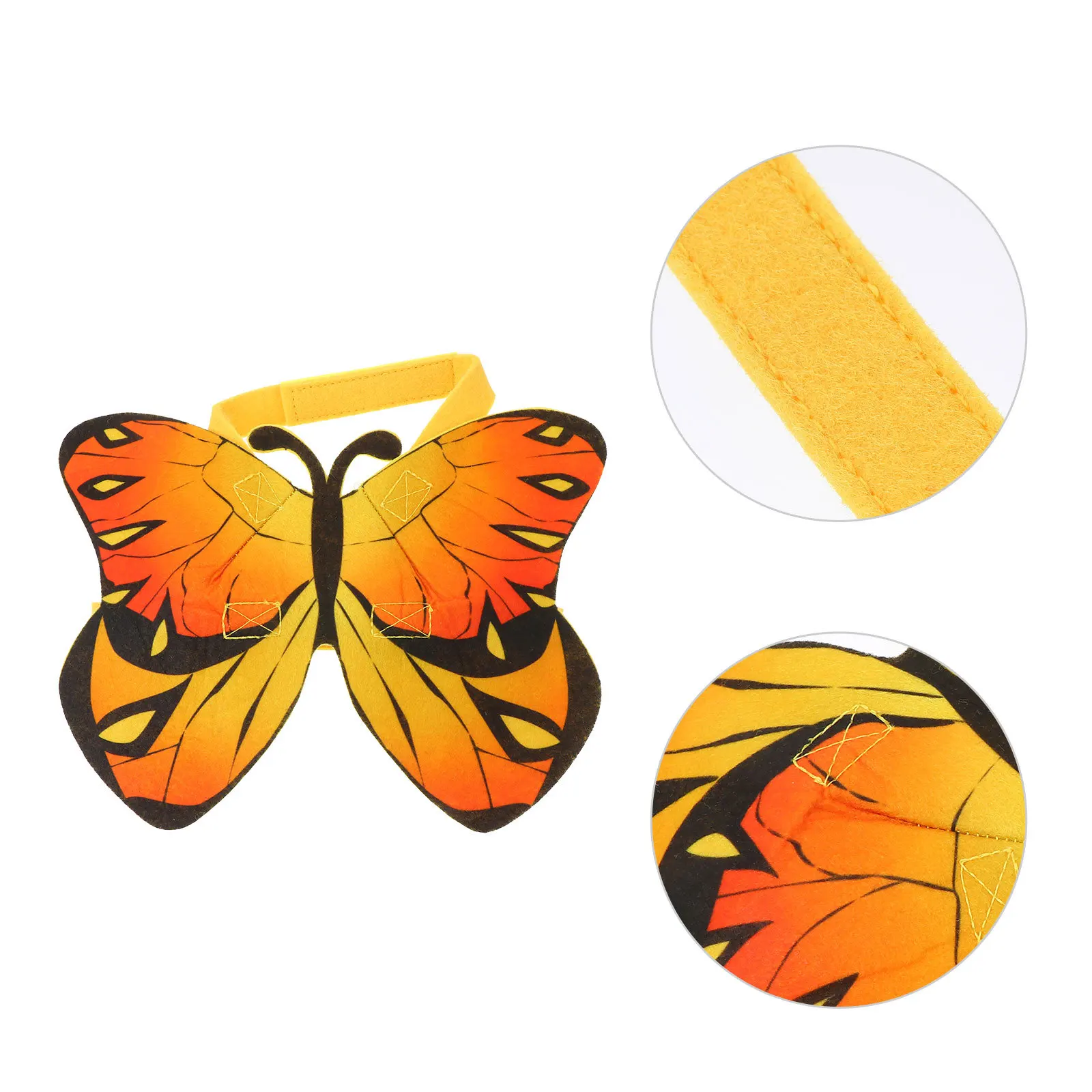 

Pet Butterfly Print Costume for Cats Halloween Party Outfit Breathable Comfortable Festive Creative Look Small Medium Large Fit