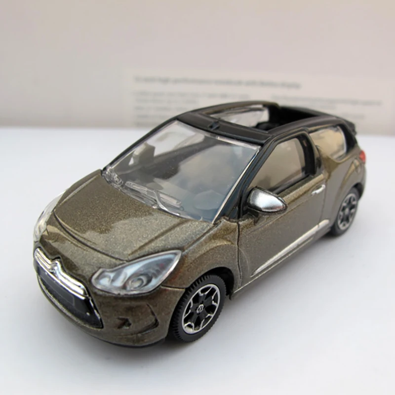

Литой под давлением масштаб 1/64 Citroen DS, имитация сплава, винтажная трансформируемая модель автомобиля, коллекция, игрушка в подарок