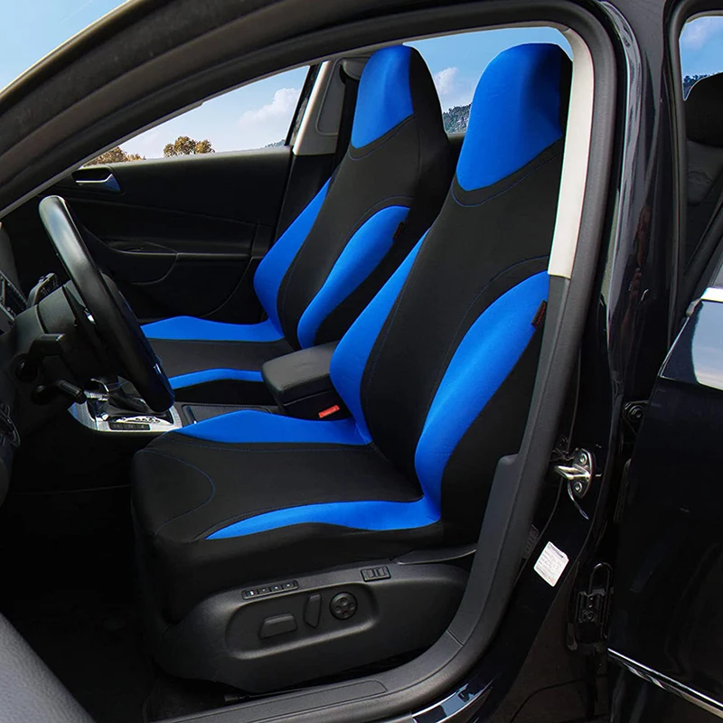 2pcs Front Bucket Style Car Seat Covers Universal for Cars Trucks SUV Seat Protector for TOYOTA  Aygo for VW Up for Citroen C1