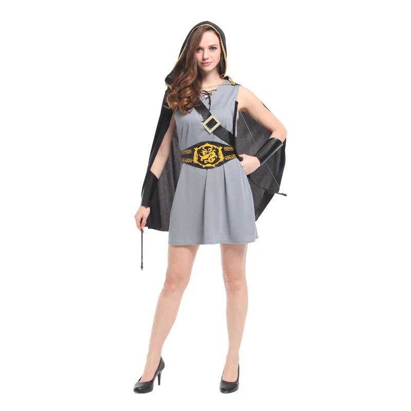 

2025 New loween Cosplay Costume Women's Masquerade Ball Ele Fem Martial Artist Performance Traditional Chinese Stag...