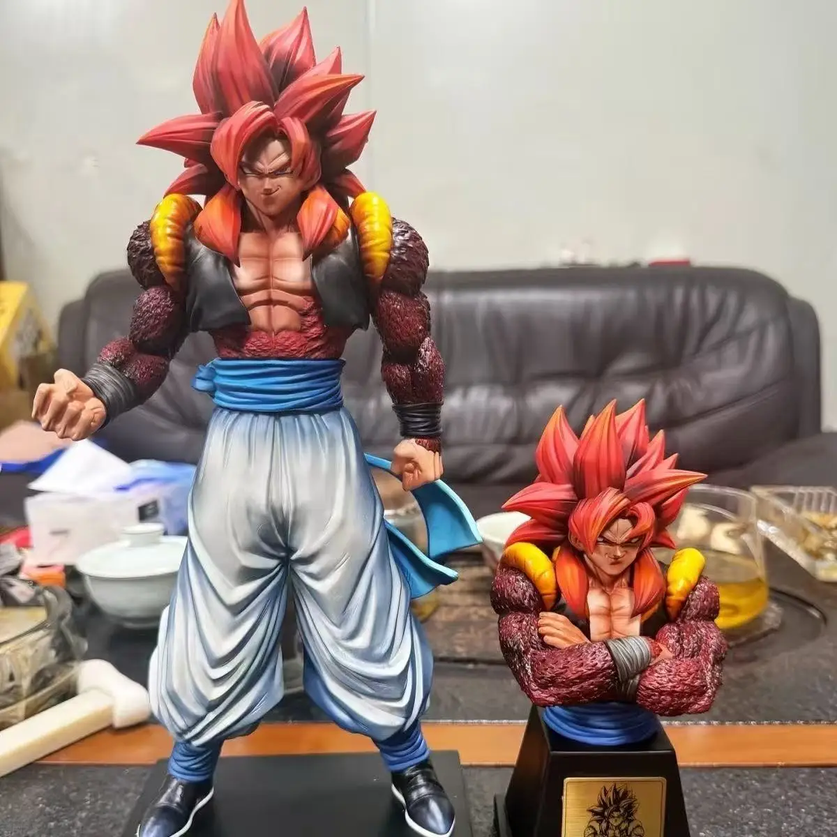 YS Statue Dragon Ball Ssj4 Gogeta Figur mit Austauschbarem Körper Super Saiyan 4 Gogeta PVC Actionfiguren Sammlermodell Spielzeug Geschenke – Detail 6
