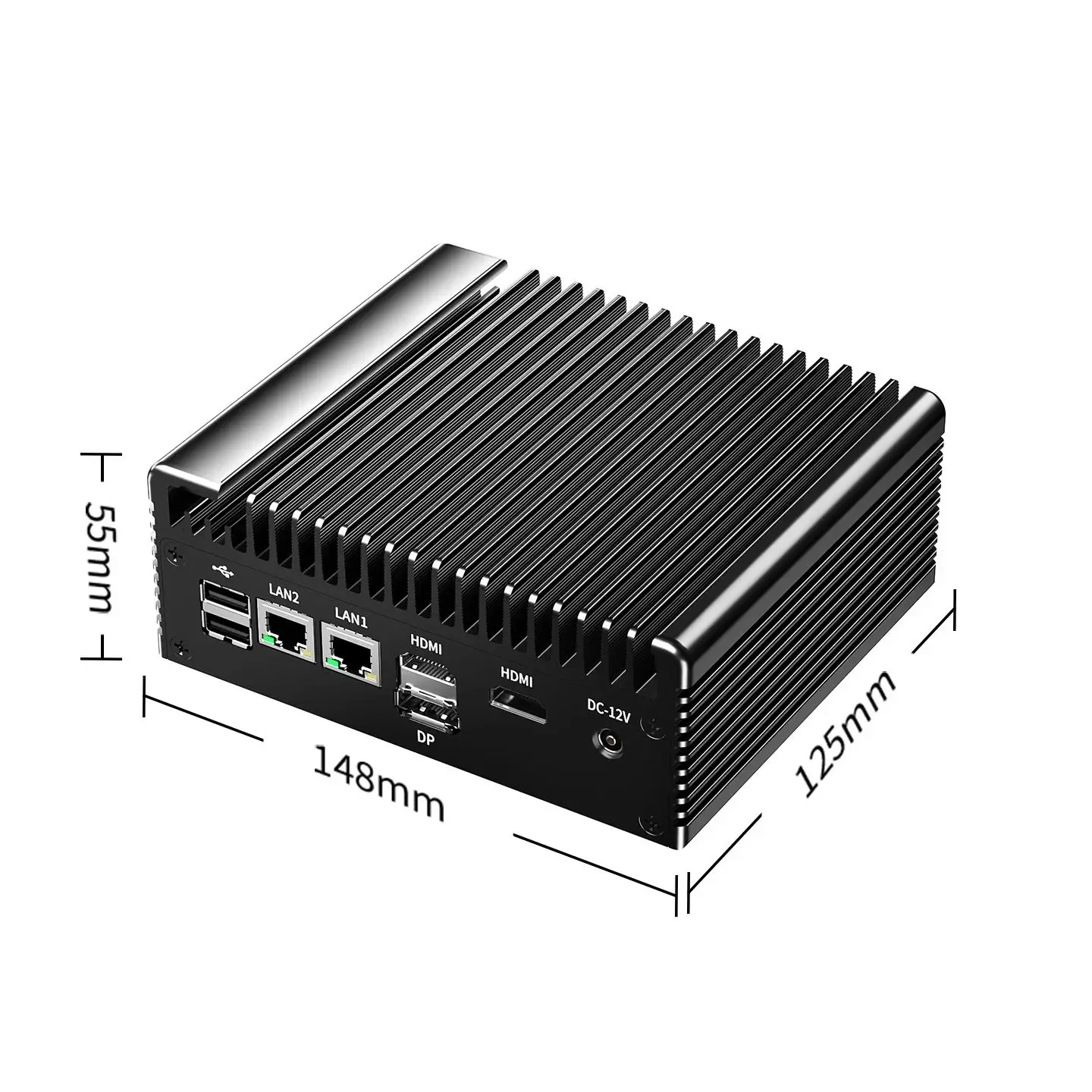 Topton Fanless Mini PC Intel N150 N100 2x2.5G