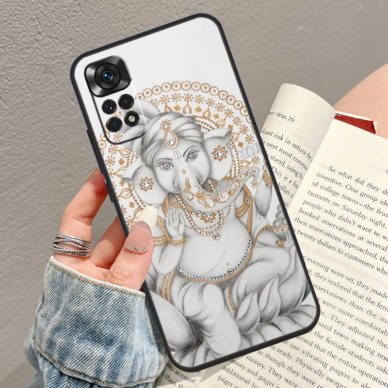 Ganesh Elephant God Case For Xiaomi Redmi Note 10 Pro 8 9 10 11 12 Turbo 9S 10S 11S 12S Redmi 10C 9C 12C Funda