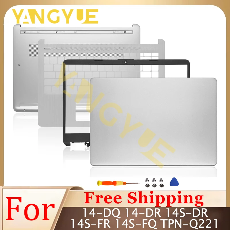

Replace Cover For 14-DQ 14-DR 14S-DR 14S-FR FQ TPN-Q221 Laptop LCD Back Cover Front Bezel Palmrest Bottom Case Hinges Housing
