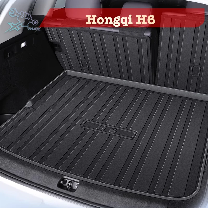 

For Hongqi H6 2023-2024 TPE Custom Fit Car Trunk Mat All Season Black Cargo Mat 3D Shaped Laser Measured Trunk Liners