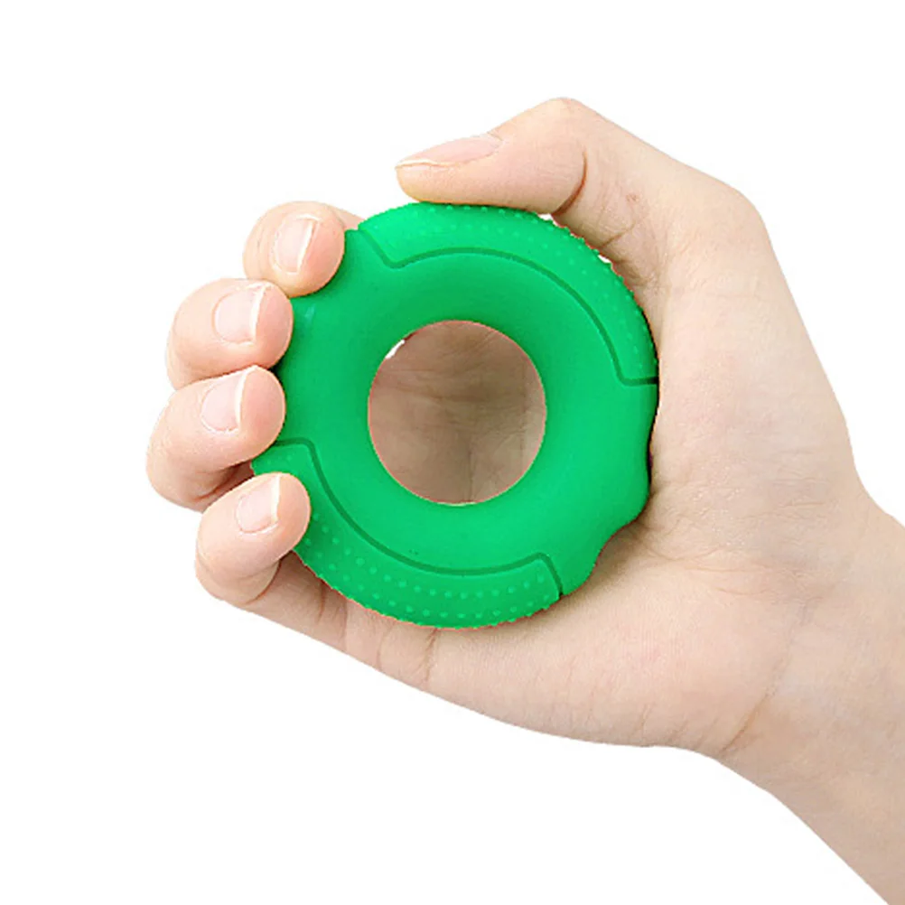 

Silicone Grip Exerciser 50lbs Deep Green Wrist Strengthener Portable Finger Trainer Forearm Workout Fitness Accessories